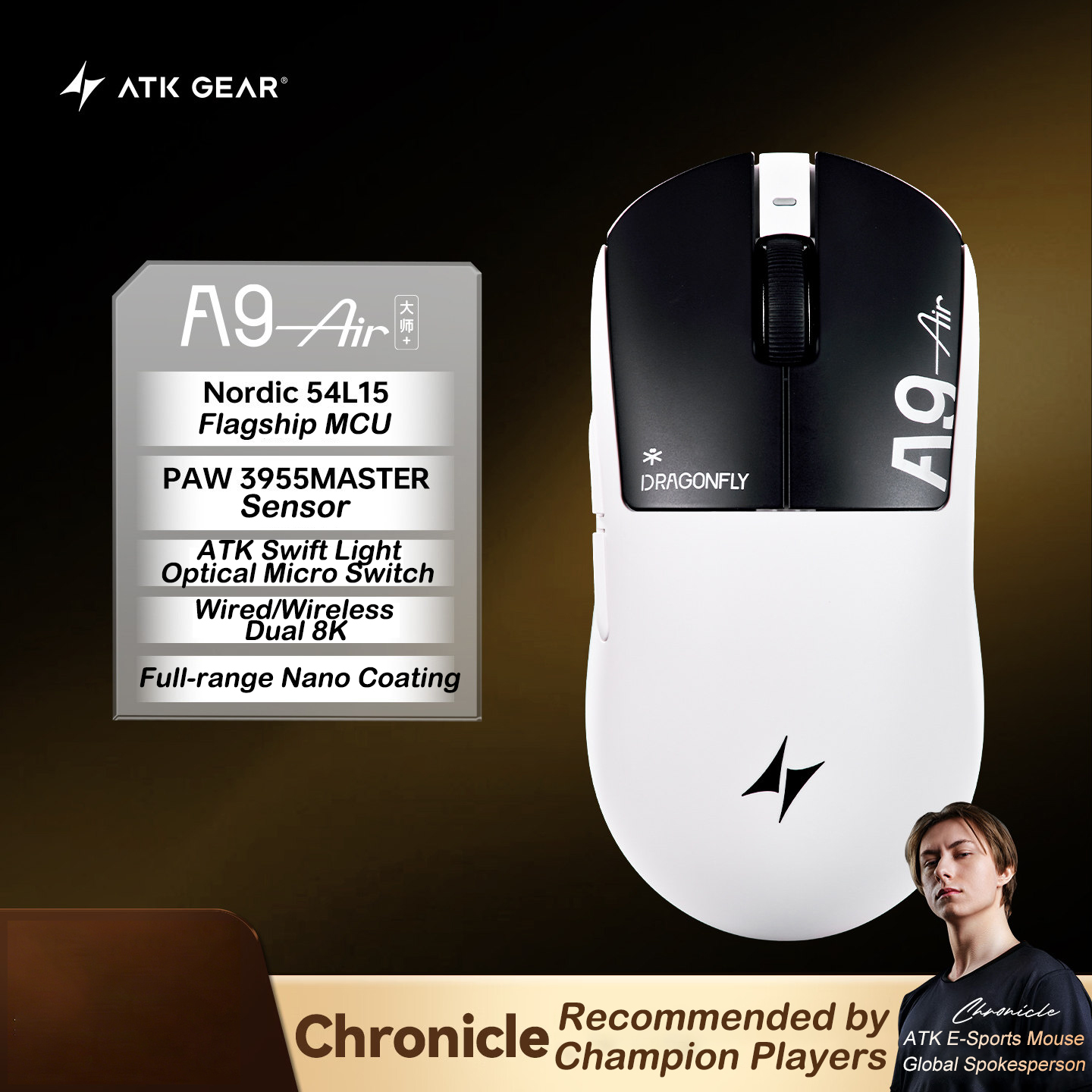 ATK A9 Air Ultimate Plus Gamin - Ultimate Esports Gaming recension och pris