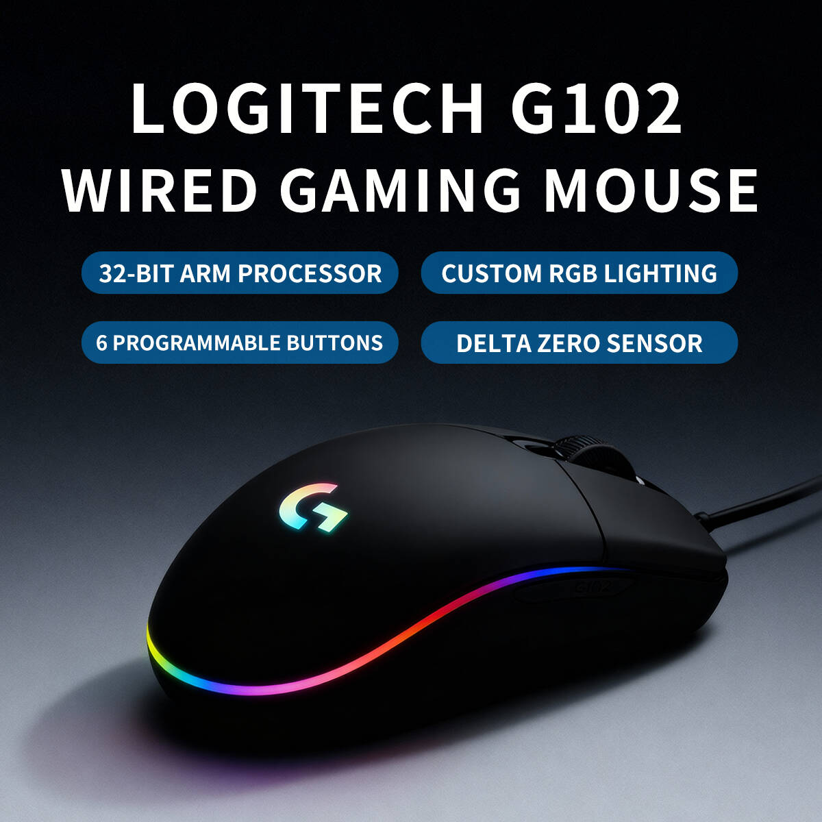Logitech G102 Prodigy Gaming M - Esports Online Gaming recension och pris
