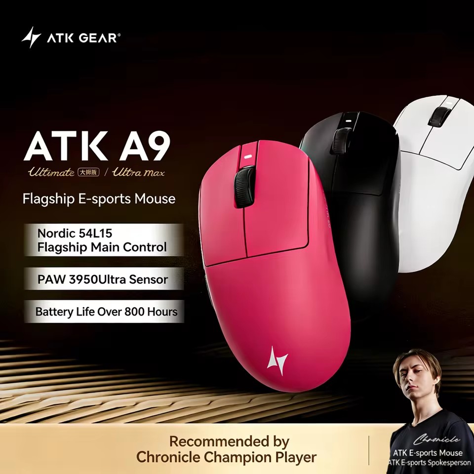 ATK A9 Air Ultimate Gaming Mou - Ultimate Esports Gaming recension och pris