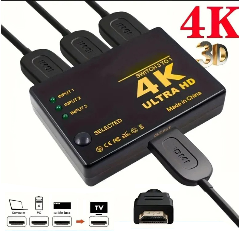 HDMI-compatible Switch 4K Swit - Esports Gaming Hub recension och pris