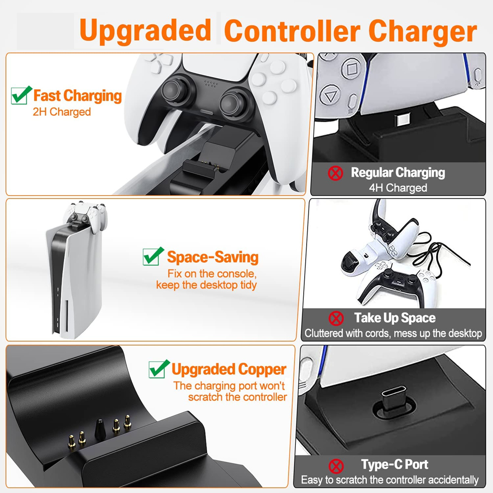 for PS5 Controller Charger Gam - Controller Charging Stand recension och pris
