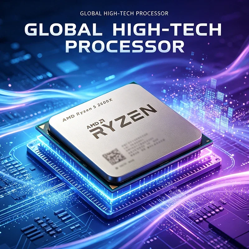 AMD Ryzen 5 R5 2600X CPU 6-Cor - Amd Cpu Ryzen 5 recension och pris