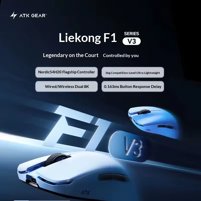 ATK F1 V2/V3 Tri Mode Wireless - Esports Gaming Mouse recension och pris