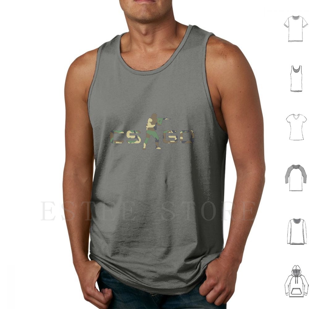 Csgo Tank Tops Vest Cotton Csg - Esports Gaming Top recension och pris